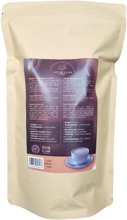 Café Tostado Molido Tradicional 500g, LUZ DE LUNA