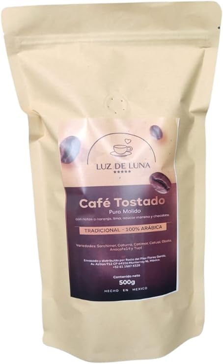 Café Tostado Molido Tradicional 500g, LUZ DE LUNA