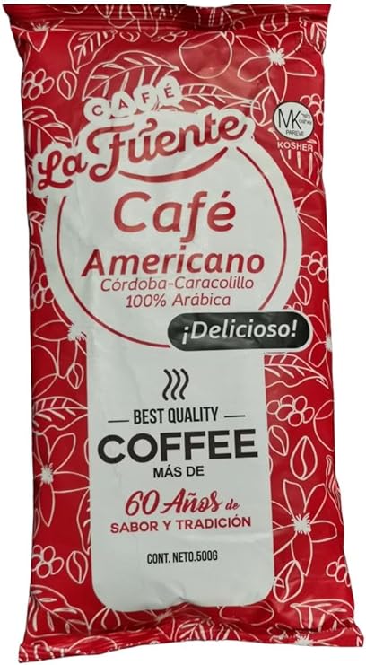 Café La Fuente Americano Cordoba-caracolillo 100% Arábica Cafe