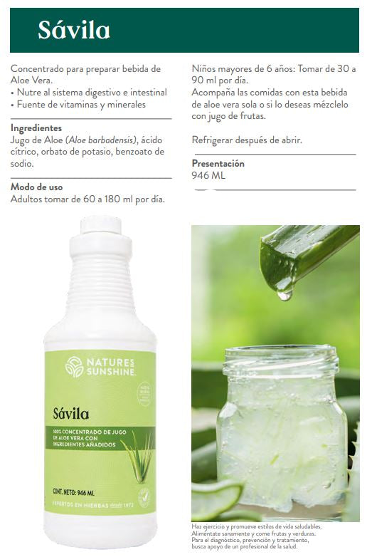 Sávila 946 ml  Compartir
